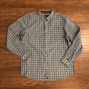 Cody James Mens Button Up Size M Blue Gray Plaid Long Sleeve